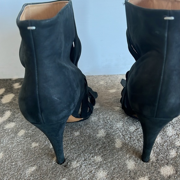 Maison Martin Margiela black fringe boots booties sz 40 - Picture 6 of 10